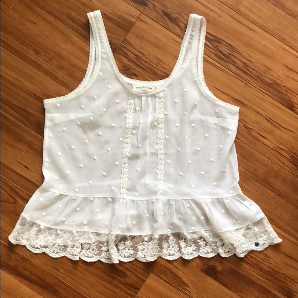 Abercrombie lace detail tank